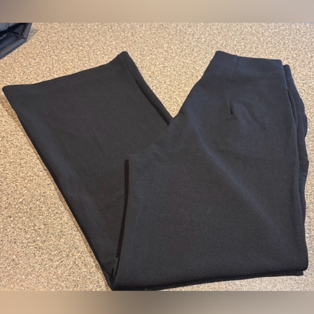 Black TALL Wide-leg Trousers - size 10/12